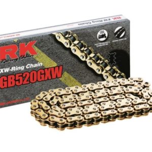 PARA TU MOTO UNIVERSAL - Cadena RK GB520GXW con 30 eslabones oro -