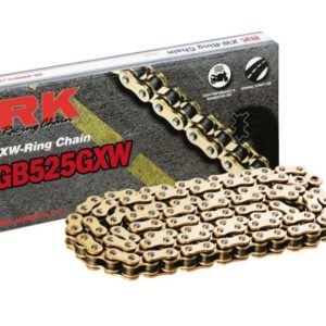 PARA TU MOTO UNIVERSAL - Cadena RK GB525GXW con 30 eslabones oro -