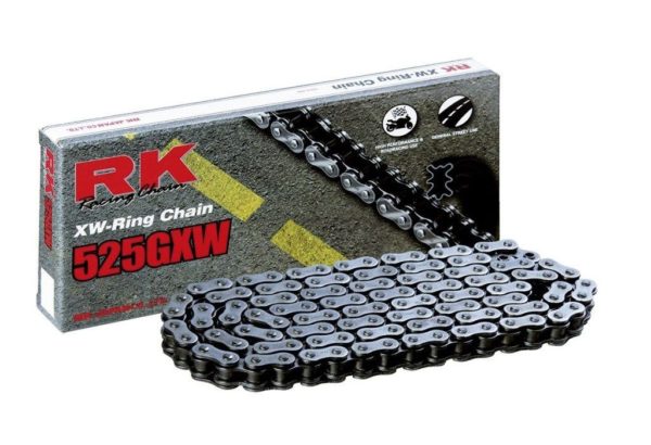 Cadena RK 525GXW con 60 eslabones negro