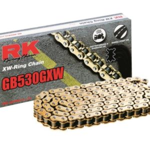 Cadena RK GB530GXW con 124 eslabones oro