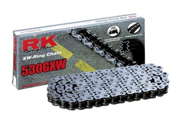 Cadena RK 530GXW con 136 eslabones negro