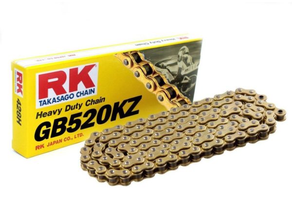 PARA TU MOTO UNIVERSAL - Cadena RK GB520KZ con 36 eslabones oro -