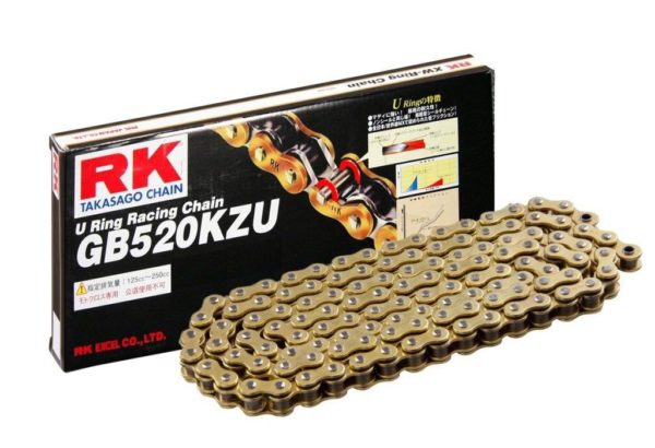 Cadena RK GB520KZU con 130 eslabones oro