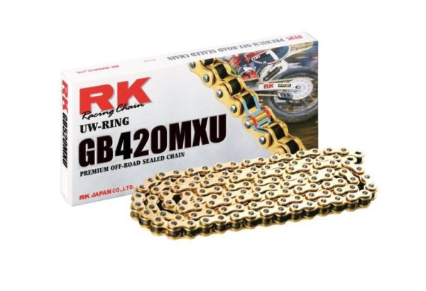 Cadena RK GB420MXU con 36 eslabones oro