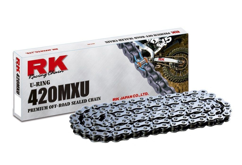 Cadena RK 420MXU con 102 eslabones negro