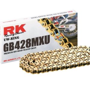 PARA TU MOTO UNIVERSAL - Cadena RK GB428MXU con 30 eslabones oro -