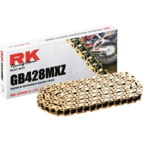 PARA TU MOTO UNIVERSAL - Cadena RK GB428MXZ con 72 eslabones oro -