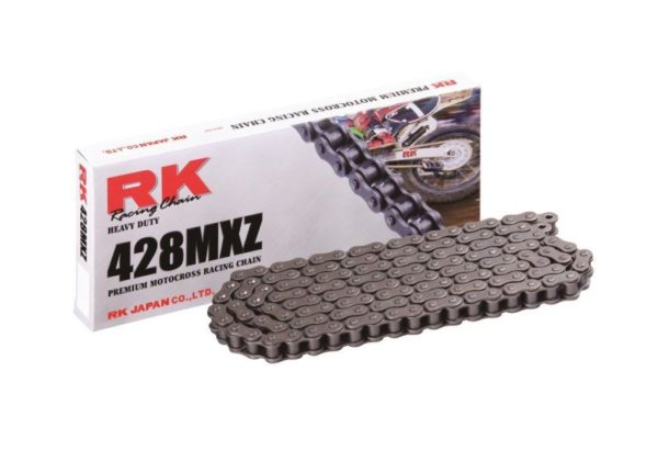 PARA TU MOTO UNIVERSAL - Cadena RK GB428MXZ con 144 eslabones oro -