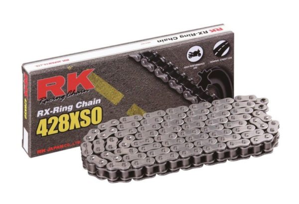 PARA TU MOTO UNIVERSAL - Cadena RK 428XSO con 36 eslabones negro -