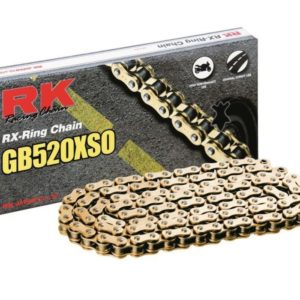 PARA TU MOTO UNIVERSAL - Cadena RK GB520XSO con 30 eslabones oro -