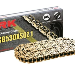 PARA TU MOTO UNIVERSAL - Cadena RK GB530XSOZ1 con 30 eslabones oro -