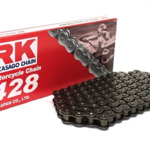 PARA TU MOTO UNIVERSAL - Cadena RK 428M con 116 eslabones negro -