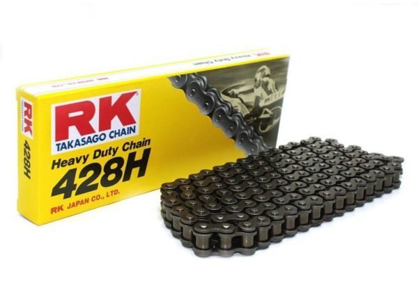 PARA TU MOTO UNIVERSAL - Cadena RK 428H con 132 eslabones negro -