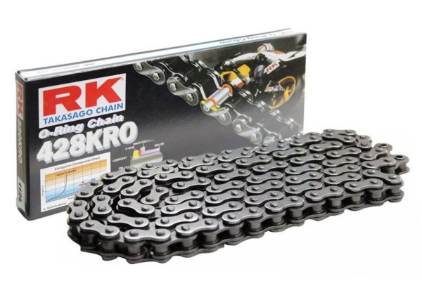 PARA TU MOTO UNIVERSAL - Cadena RK 428KRO con 84 eslabones negro -