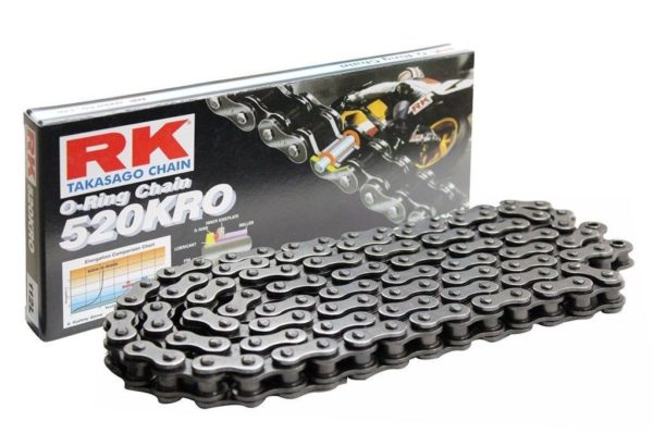 PARA TU MOTO UNIVERSAL - Cadena RK 520KRO con 60 eslabones negro -