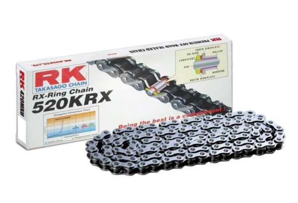 Cadena RK 520KRX con 30 eslabones negro