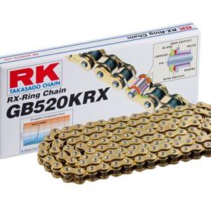 Cadena RK GB520KRX con 72 eslabones oro