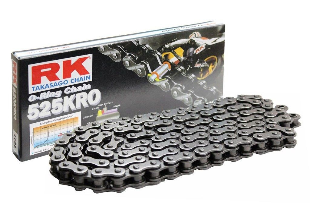 Cadena RK 525KRO con 92 eslabones negro