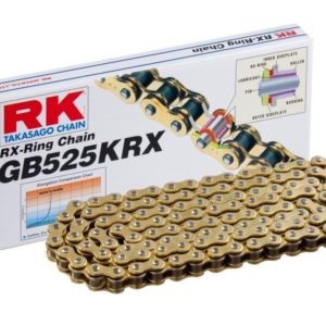 Cadena RK GB525KRX con 72 eslabones oro