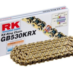 Cadena RK GB530KRX con 122 eslabones oro