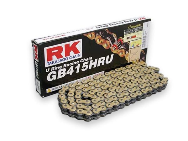 Cadena RK GB415HRU con 124 eslabones oro