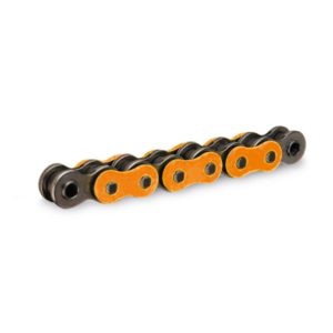 Cadena RK FO520MXZ4 con 98 eslabones naranja fluor