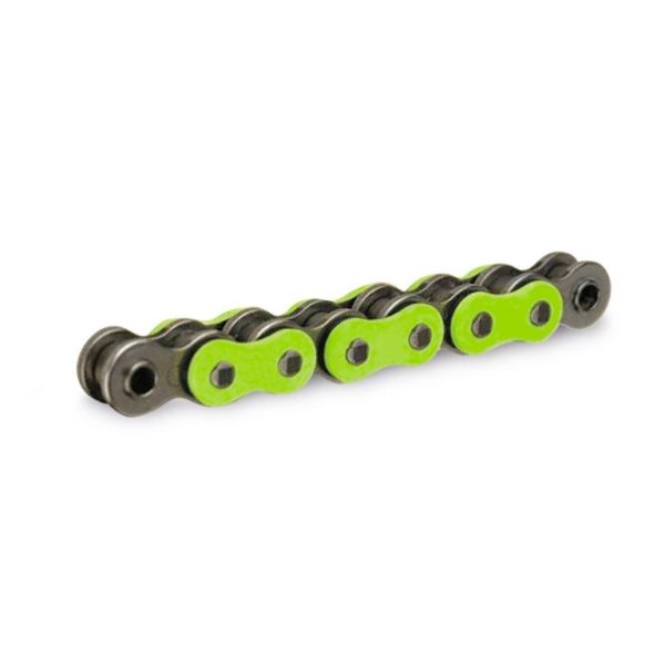 Cadena RK FG520MXZ4 con 84 eslabones verde fluor