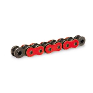 Cadena RK FR520MXZ4 con 88 eslabones rojo fluor