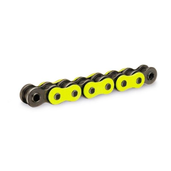 Cadena RK FY520XSO con 124 eslabones amarillo fluor