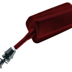 JUEGO Retrovisores Carbono. Rectangular F1 ROJO