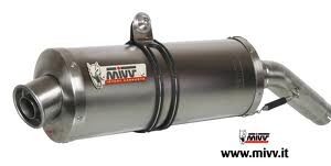 Escape Mivv OVAL TITANIO Gilera Nexus 500 2004+