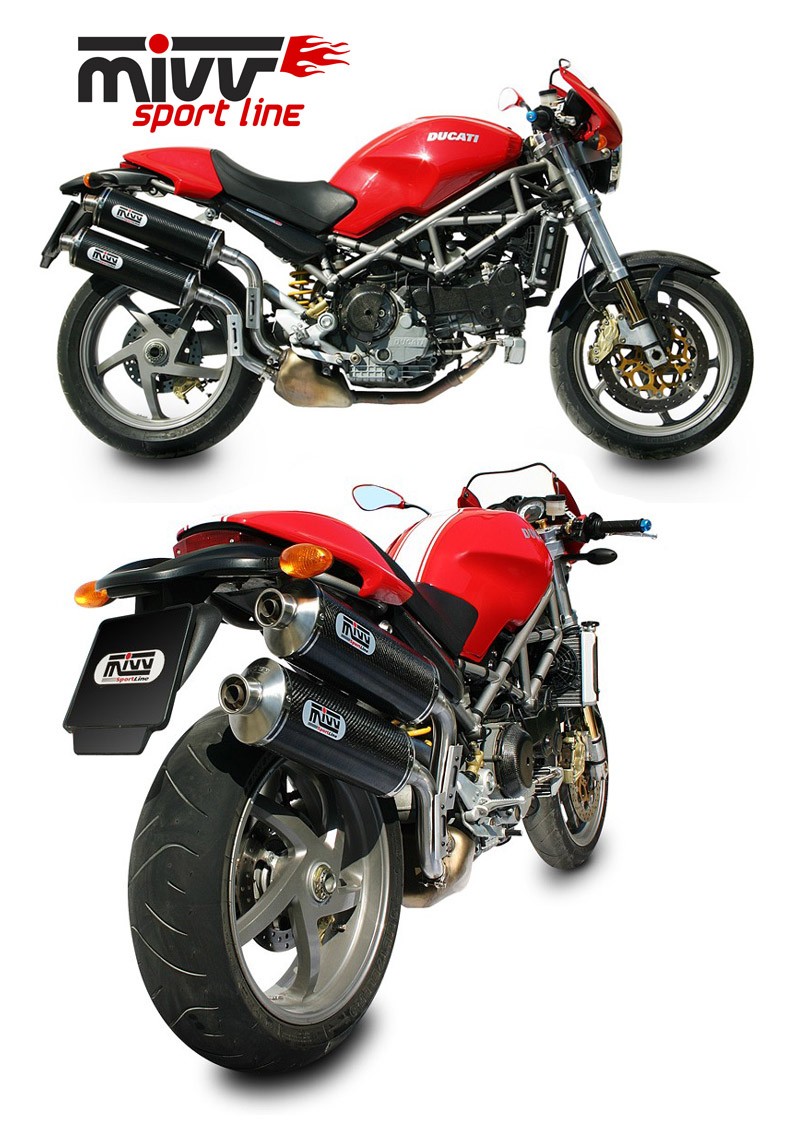 Mivv Oval carbono Monster S2R 1000 2006+