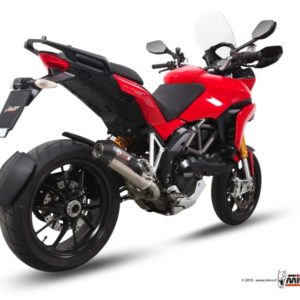 Escape OVAL TITANIO,COPA CARBONO Mivv Ducati Multistrada 1200 2010+