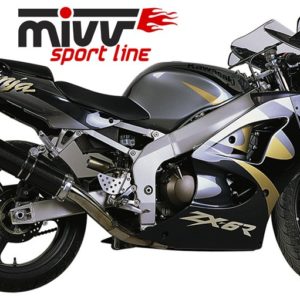 Escape MIVV Kawasaki ZX 6R 2002 OVAL CARBONO
