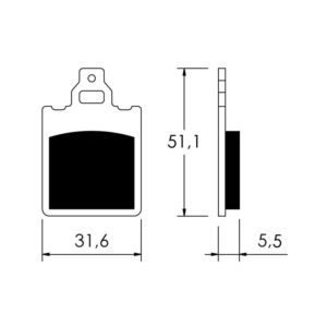 APRILIA - Jgo pastillas Skipper 125, Eaglet -