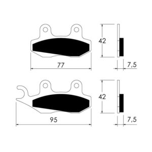 Jgo pastillas Skipper LX,Runner 125/180