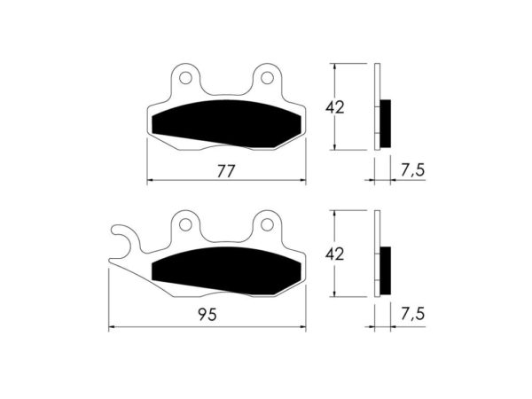 Jgo pastillas Skipper LX,Runner 125/180