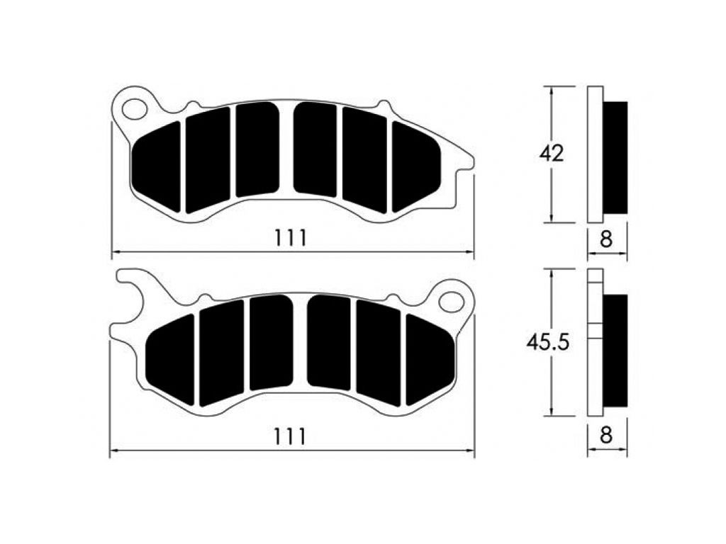 Set pastillas delanteras HONDA PCX 125