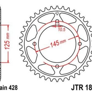 Corona JT 1874 de acero con 59 dientes