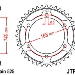 BMW - Corona JT 6 de acero con 41 dientes -