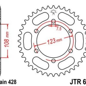 APRILIA - Corona JT 696 de acero con 49 dientes -