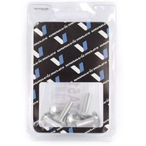 PARA TU MOTO UNIVERSAL - Kit 6 tornillos allen c/alomada M5x15mm. Plata -