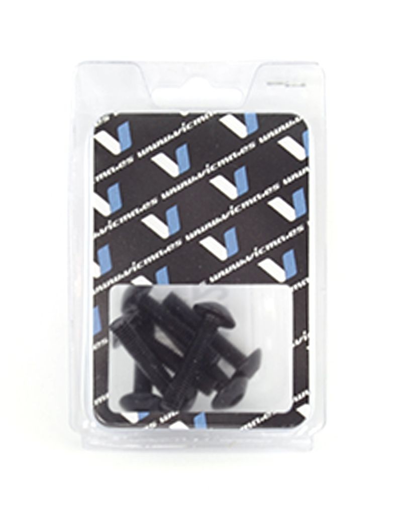 Kit 6 tornillos allen c/alomada M5x20mm. Negro