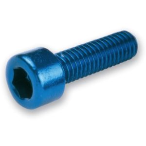 PARA TU MOTO UNIVERSAL - Kit 6 tornillos allen c/cilindrica M5x20. Azul -