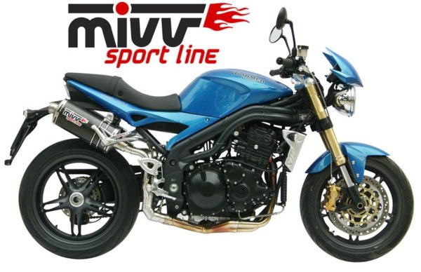 Escape MIVV Triumph SPEED TRIPLE (2005-2006) Oval carbono