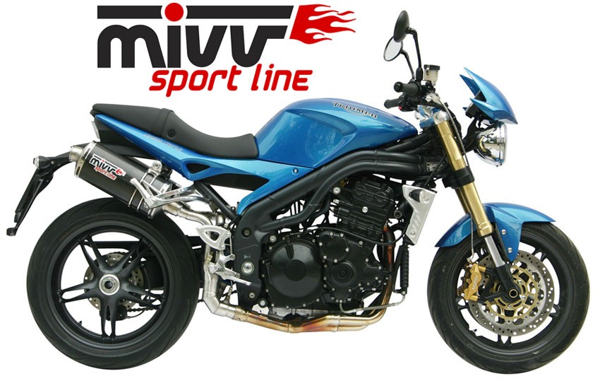 Escape MIVV Triumph SPEED TRIPLE (2005-2006) Oval carbono