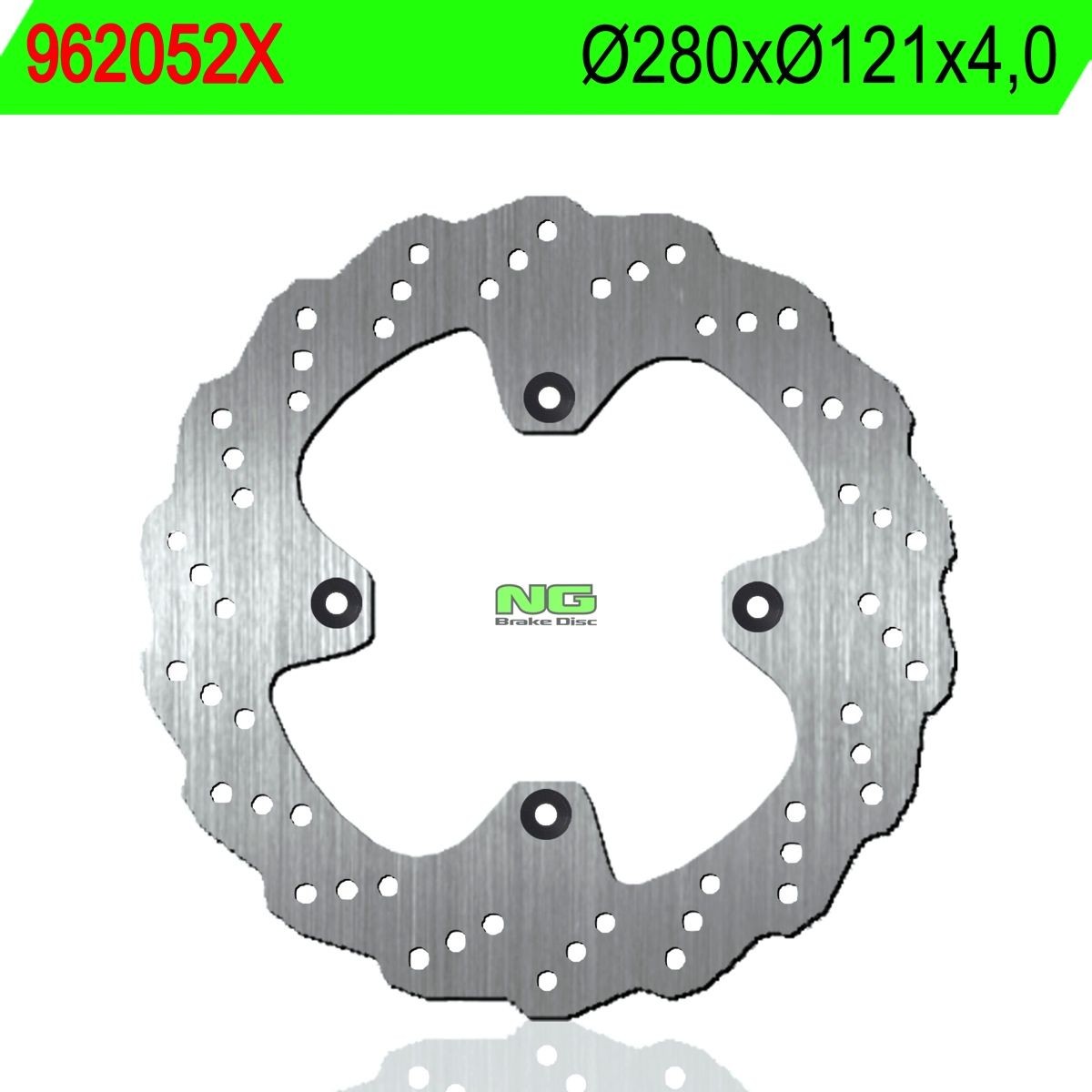Disco de freno NG ondulado052X Ø280 x Ø121 x 4