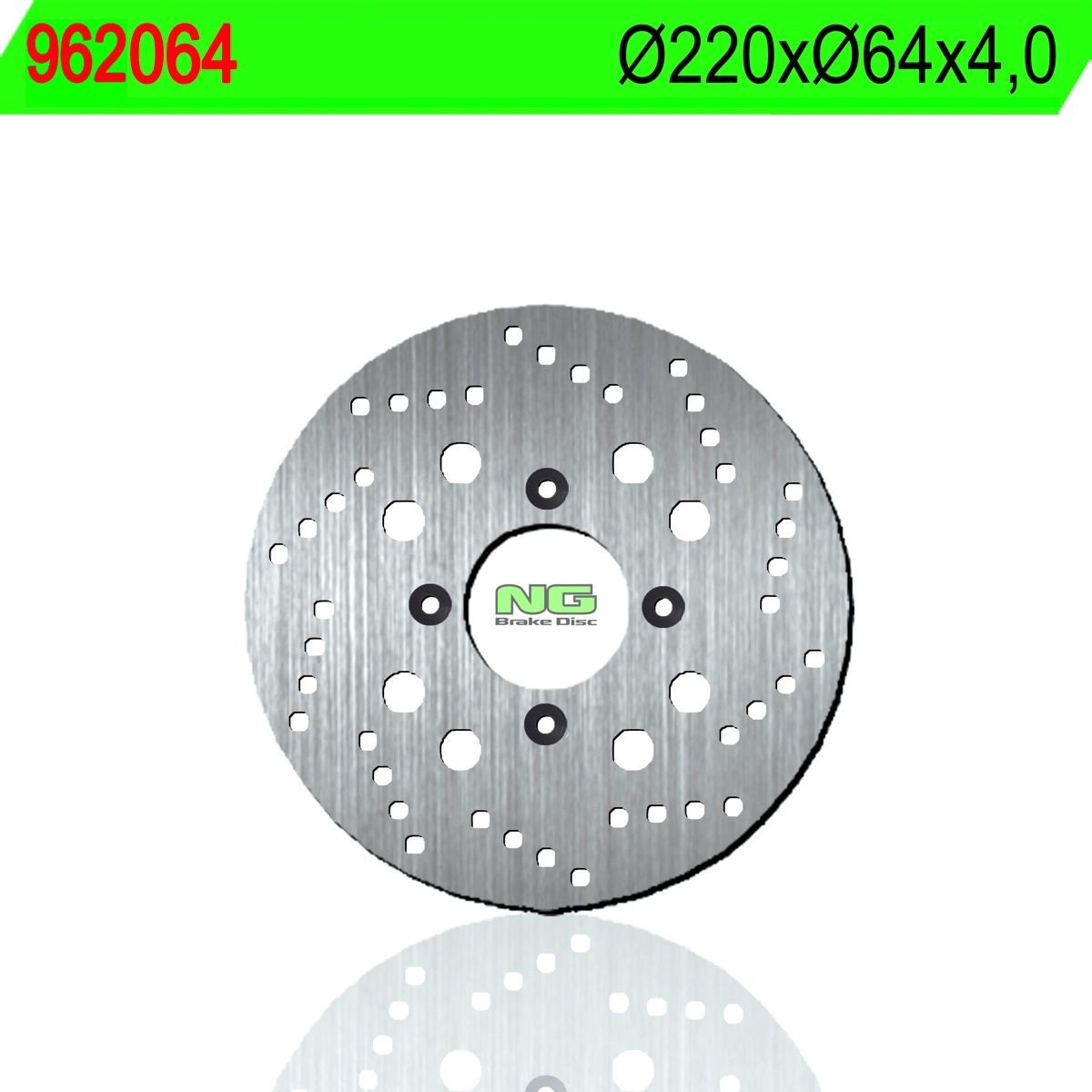 Disco de freno NG 064 Ø220 x Ø64 x 4