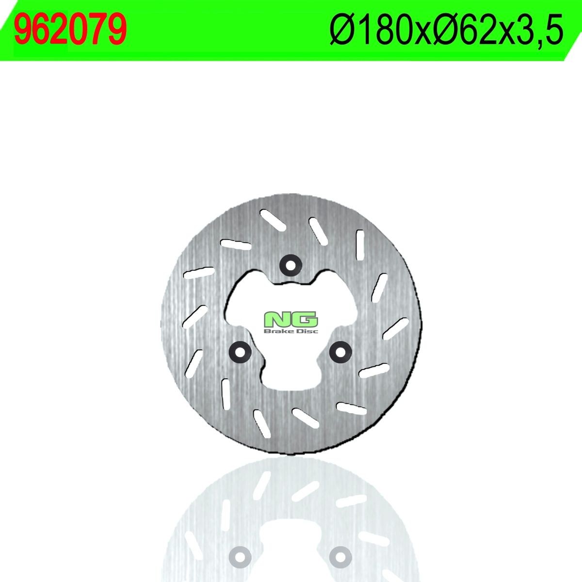 Disco de freno NG 079 Ø180 x Ø62 x 3.5