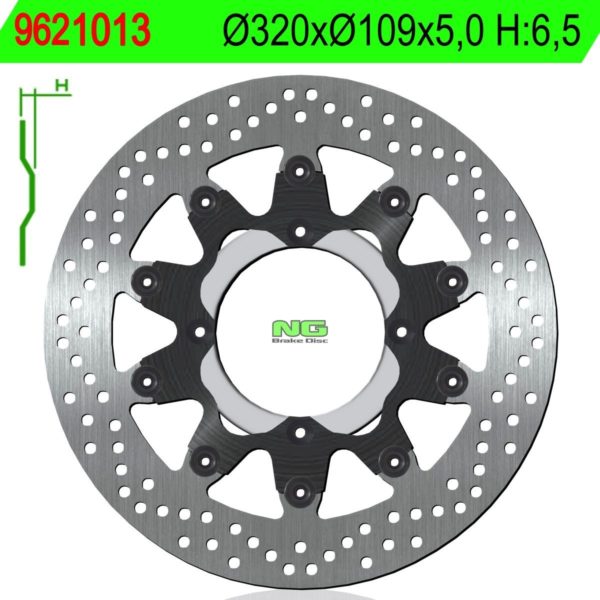 Disco de freno NG 1013 Ø320 x Ø108 x 5